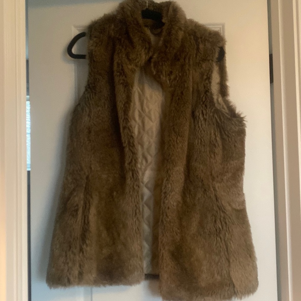 Faux fur vest